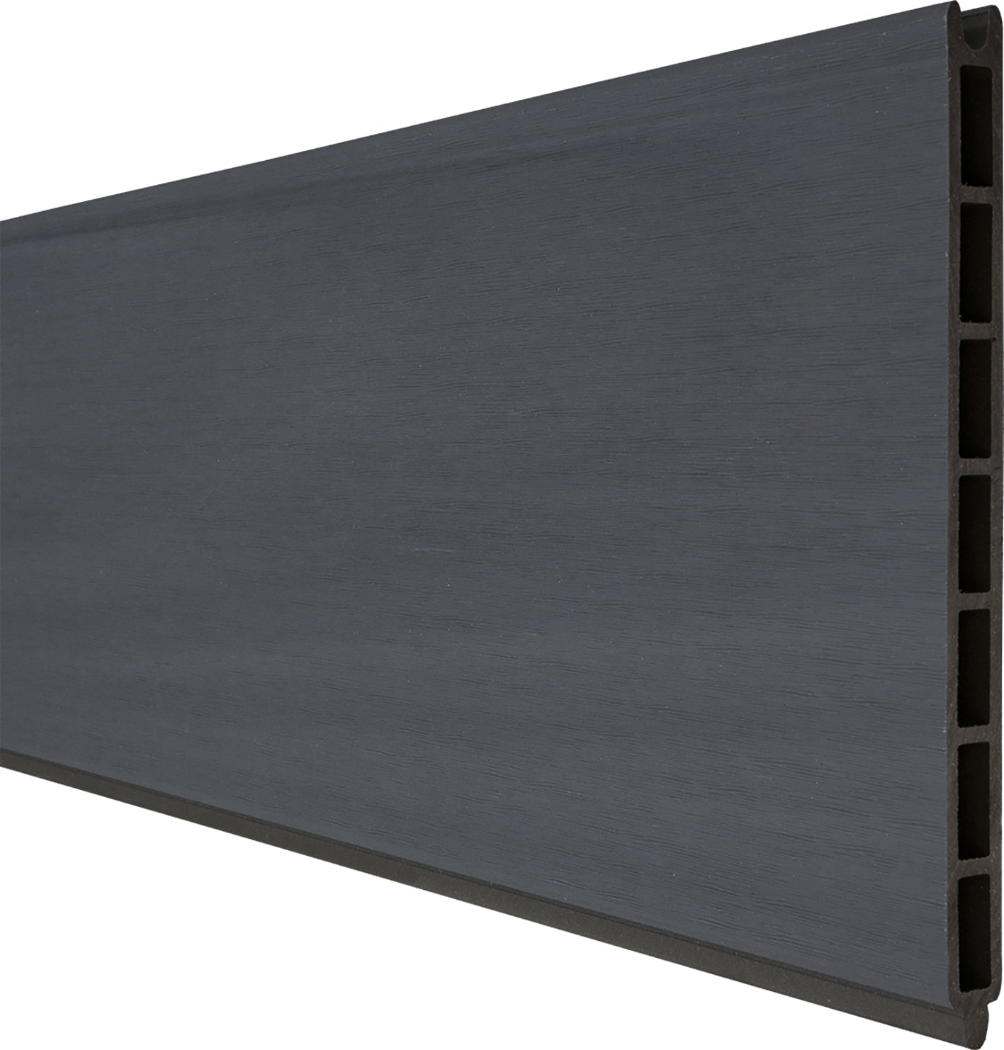 Steingrau co-extrudiert, 180x24x1,9 cm