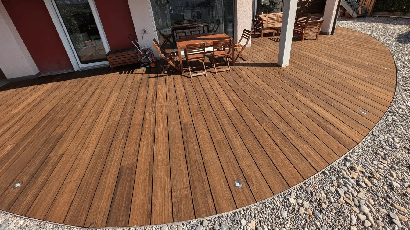 Bambus Terrasse