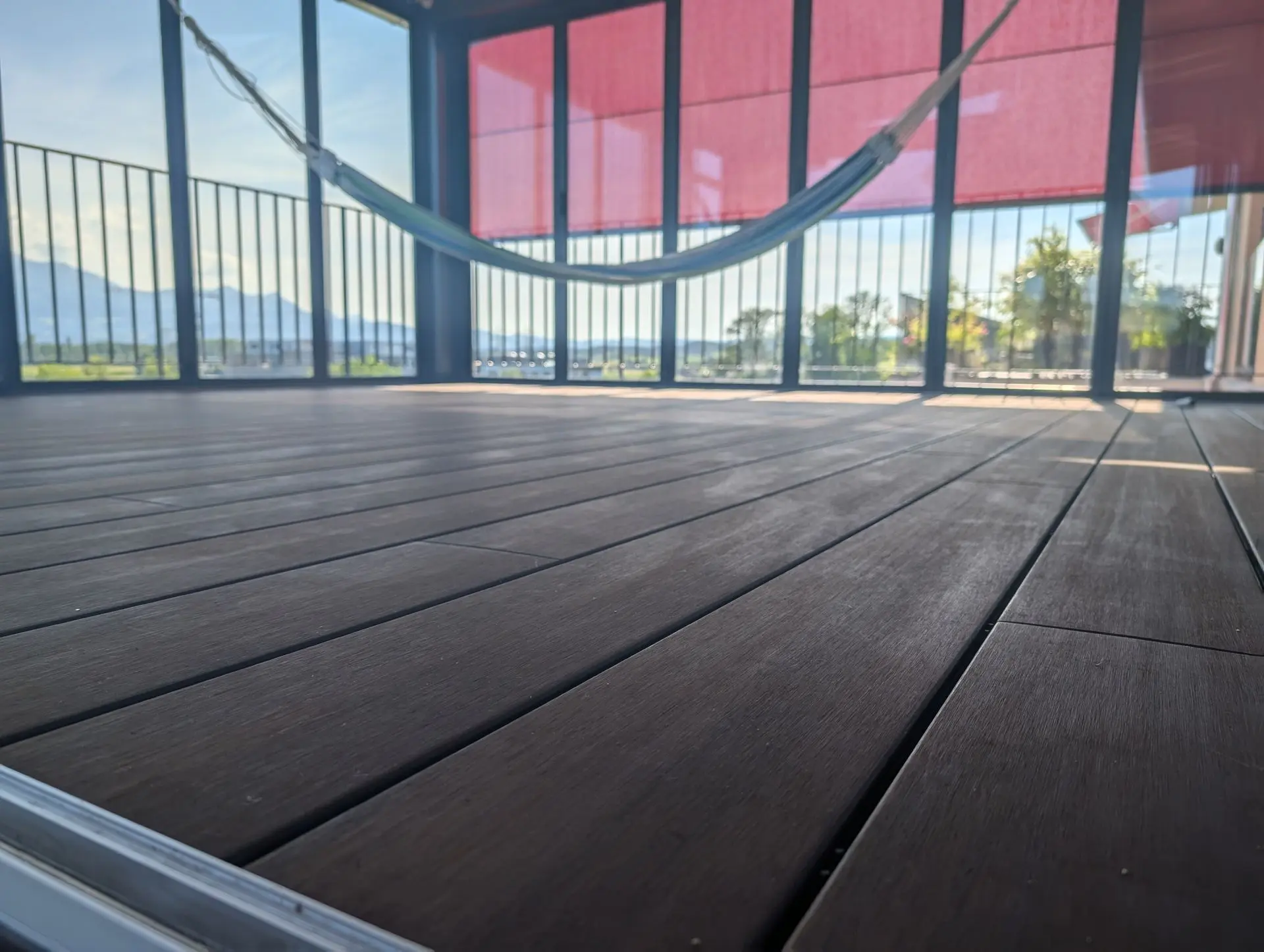Bambus Terrasse Wintergarten