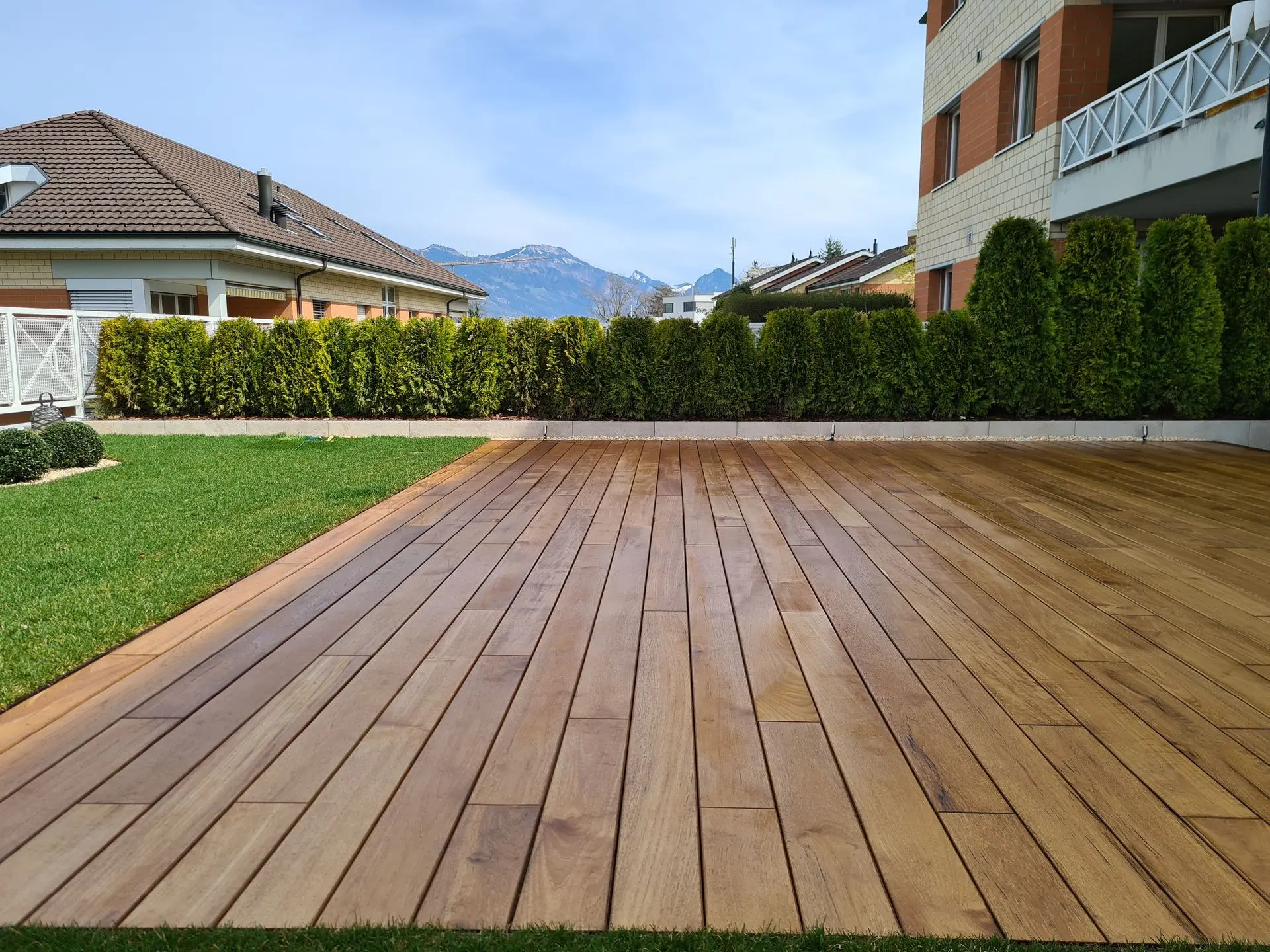 Teakholz Terrasse